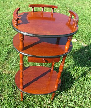 Pedestal Display Plant Stand Nightstand Side table Drawer Lovely