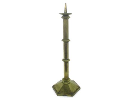 Antique Candle Holder Candle stick Church  Chapel Altar Monastery Brass XL 47.63"