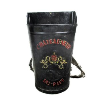 Tall Antique French Châteauneuf du Pape Grape Hod France Vineyard HTF Strap