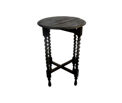 practical Barley Twist Wood Side Occasional Wine Coffee Table Pedestal Plant Stand pliable