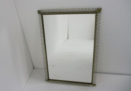 Large Mid Century Modernist Belgium Brass Frame Leafs 1974 Funky Rare
