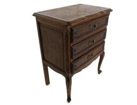 Chest of Drawers Cabinet End Side table Night stand Queen Anne Style Marked