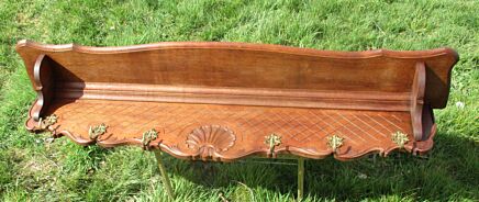 Antique Wooden Coat Hat Rack 6 hooks Carved Wood Stunning