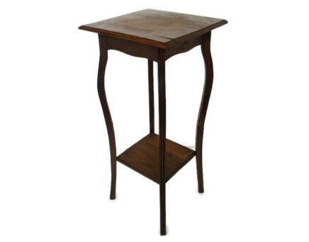Art Nouveau Pedestal Table Plant Flower Stand Side Table Two Tier Barn Style