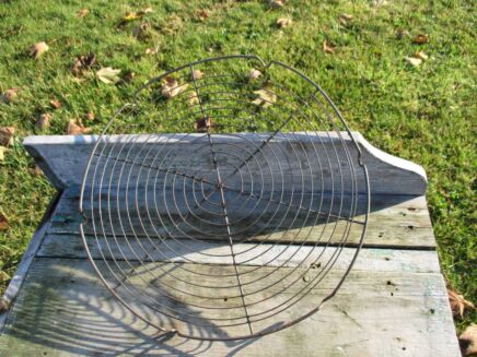 Vintage Antique French Authentic Coaster Wire Rack Pie Pastry Fil de Fer