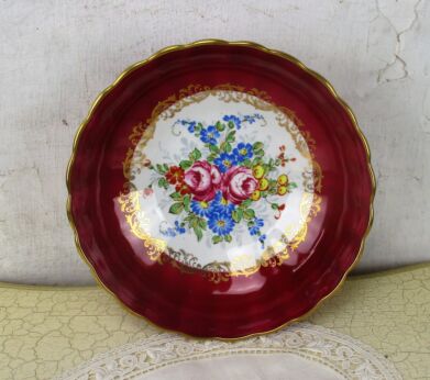 Vintage French Paris Porcelain Pillivuyt Dish Centerpiece vanity Platter Bowl