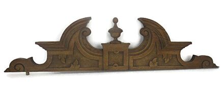 Carved Wooden Pediment Spindle  Over door Architectural Antique Gorgeous