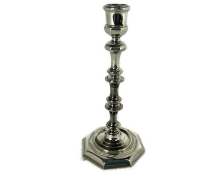 Vintage Candle Stick Candle Holder 50s Modernist chrome