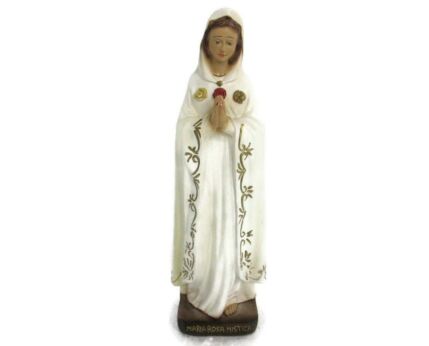 Small Statue Our Lady Maria Rosa Mystica Loreto Italian Traveling Madonna