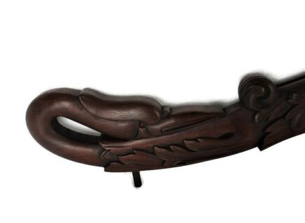 Pair French Corbels Ducks Hand Carved Wood Brackets Architectural Heraldic Finials