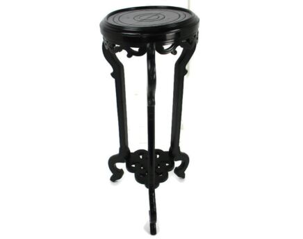 Gorgeous Wooden Ornate Side Display Table Pedestal Plant Stand Two tier 35.62"