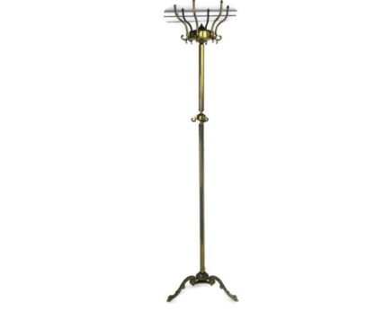 Mid Century Modern Cast Brass Hall Tree Coat Hat Rack Design Italian Eyecatcher