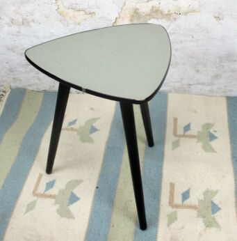 Vintage Tripod Coffee Side Table Mid Century Space Age Rockabilly Plant Stand