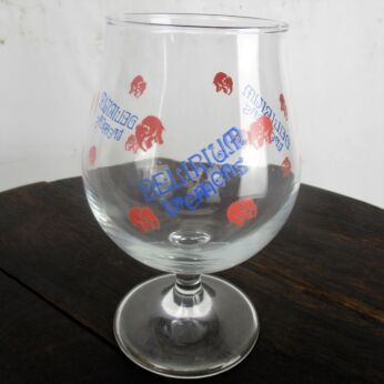 Delirium Tremens Belgian Chalice/Goblet Beer Glass 0.25L - Pink Elephants