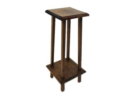 Two Tier Side Wine Table Pedestal Plant Stand Barn Country Farmhouse style