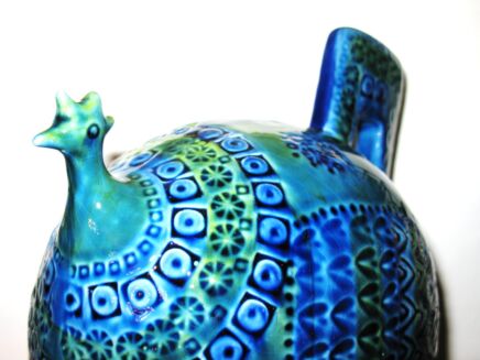 Vintage 70s Italian Ceramic Fat Chicken era Aldo Londi Bitossi Fratelli Gambone