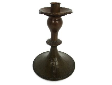 Art Piece Verlinden Lier Bronze Hand Made Candle Holder Candlestick Corpus WOW