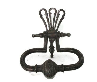 Art Nouveau Deco Door Knocker Wrought Iron Ring Architectural Reclaimed