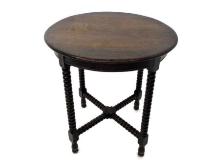 Gorgeous hand Carved Wooden Table Console Bobbin Legs Edwardian Style Coffee Side Table Pedestal