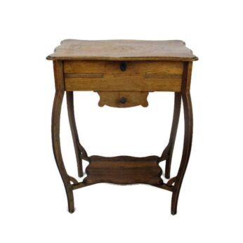 Antique Art Deco Sewing Quilting Box table Cabinet Two Tier Extremely Rare WOW