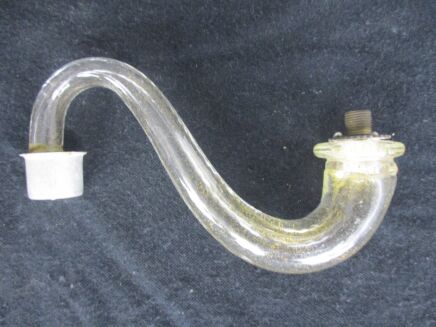 Venetian Murano Piece Chandelier Arm Hand Blown Clear Gold Art Glass reclaimed