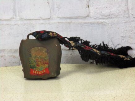 Vintage Authentic Liezen Austrian Cowbell Rustic Bell Strap