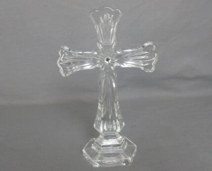 Crystal Standing Crucifix Corpus Christi Cross Jesus Christ Calvary