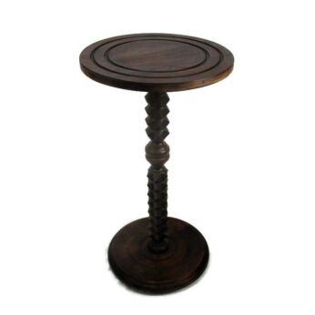 Hand Carved Wooden Ornate Pedestal Display Bonsai Flower Table Plant Stand HTF