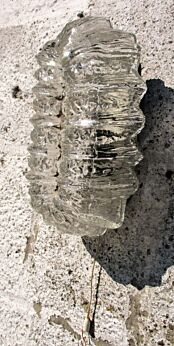 Mid Century Modernist Bubbled Glass Wall Sconce Lamp era Limburg Helena Tynell