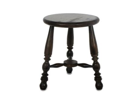 Wooden Tripod Side Display Wine Table Pedestal Plant Bonsai Stand Milking Stool Barn Country Farmhouse Style