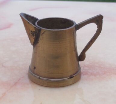 Vintage Miniature Beer Can Doll House Brass Copper for Doll House or collectible