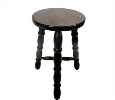 Small Bobbin Legs Tripod Side Display Table Pedestal Plant Bonsai Stand Edwardian Style 18.3"