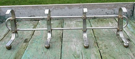 French Art Deco Chrome Bauhaus Streamline Modernist Machine Age Coat Rack Atomic