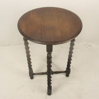 Barley Twist Wood Side Occasional Wine Coffee Table Pedestal Plant Stand pliable practical