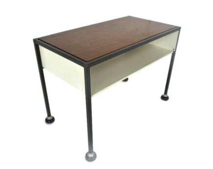 Vintage Nightstand Mid Century Danish Modern style End table Desk  Modernist Funky era Eames