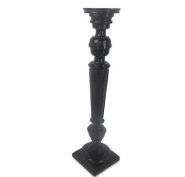 XL wooden Pillar Pedestal Display Side Table Plant Stand Colonial Art Deco 43"