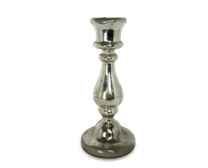 Candle Holder French Antique Mercury Glass Candlestick Candle Stick 9.44"