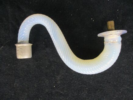 Venetian Murano Part Chandelier Arm Hand Blown blue Art Glass Italy reclaimed
