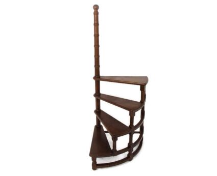 Library Spiral Stairs Steps Regency Style Wood HTF Beautiful Barn Country Style