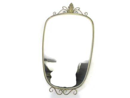 Maison Deknudt Ornate Mirror Resin Gold Gilded Ornate Hollywood Regency Rococo