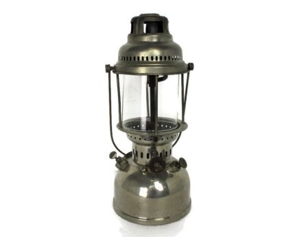 antique Table oil Petrol Gas lamp Burner Kerosene Hand Lamp Rustic Swedish Optimus Schott Mainz Glass