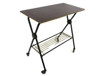 Retro Television Stand Kitchen Island Cart Space Age Pop Art Funky Atomic