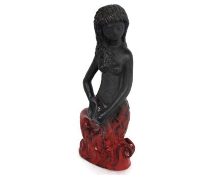 Little Mermaid Figurine Statue Ceramic Glazed Lovely
