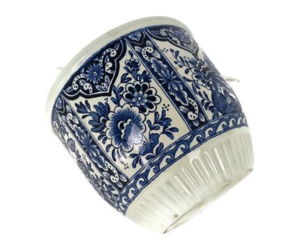 Vintage Boch Royal Sphinx Delfts blue White Flower Pot Jardiniere Planter Marked