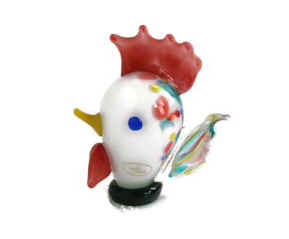 Art glass Bohemian Chicken Hand Made Vintage Duckling Figurine sculpture