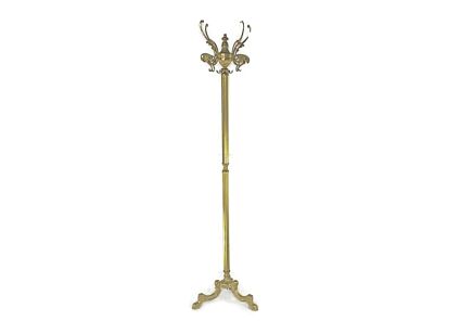  Standing Hall Tree Coat Hallway Rack Brass Hollywood regency Italian Eyecatcher Vintage