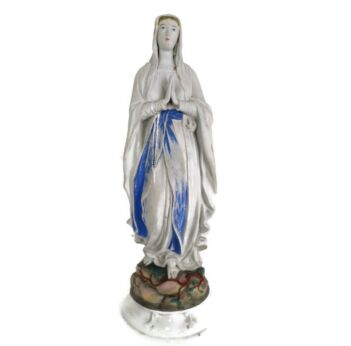 Porcelain Bisque Statue Virgin Mary Our Lady Madonna Vintage gorgeous Chapel