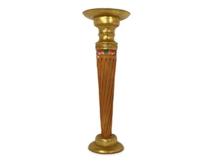 Wooden  polychrome Side Wine Display Table Pedestal Plant Bonsai Flower Stand