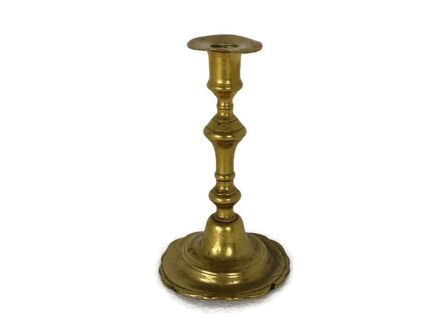 Louis XIV Antique Candle Stick Torch Candle Holder Brass 18th century