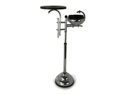 Demeyere Vintage Brass Standing Floor Push Ashtray Bar Table Era panton eames